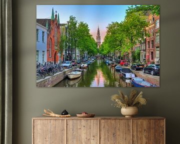 Groenburgwal Amsterdam met Zuiderkerk van Dennis van de Water