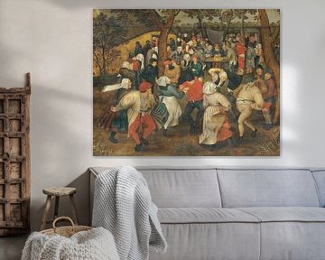 Scène de village avec danse de mariage en plein air, Pieter (le Jeune) Brueghel