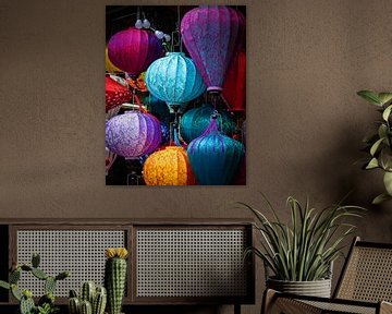 Colorful lanterns in Hoi An, Vietnam by Rietje Bulthuis