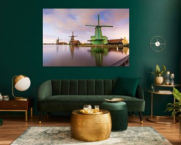 Zaanse Schans met drie molens van Anneke Hooijer