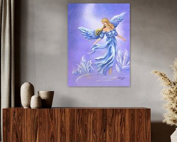 Kristallen Engel - handgeschilderde engel kunst