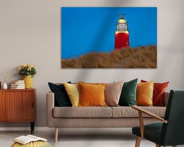 Leuchtturm von Texel in der blauen Stunde