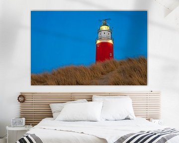 Leuchtturm von Texel in der blauen Stunde von Justin Sinner Pictures ( Fotograaf op Texel)
