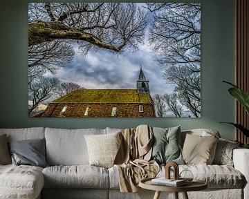 Het kerkje van Paesens Moddergat aan de Friesche Waddendijk von Harrie Muis