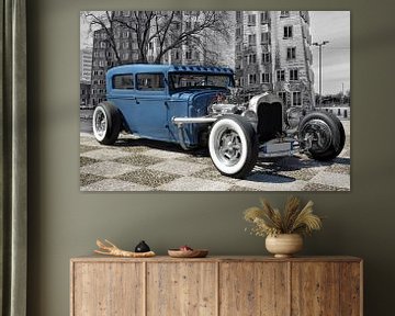 Blauwe Hot Rod van Joachim G. Pinkawa