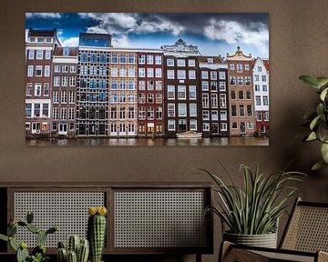 grachtenpanden in Amsterdam van Hamperium Photography