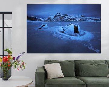 Le fjord gelé. sur Sven Broeckx
