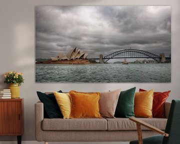 Hafen von Sydney mit Opernhaus und Brücke von Arthur de Rijke