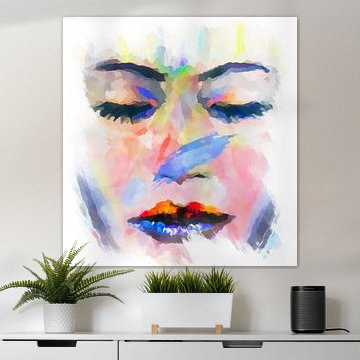 Die Träumerin -  abstrakt