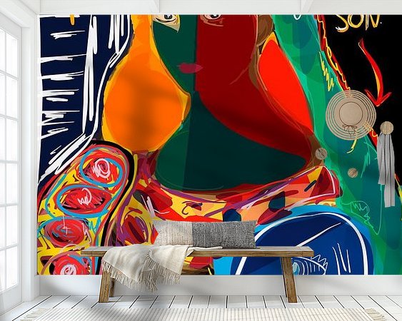 Example of the artwork in a room