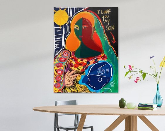 Example of the artwork in a room