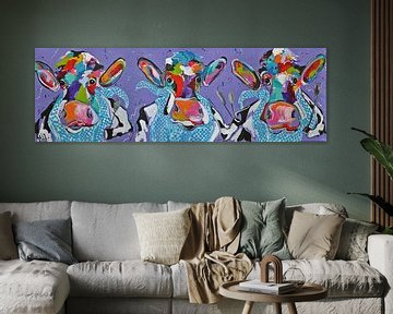 - Three cows feasting by Kunstenares Mir Mirthe Kolkman van der Klip