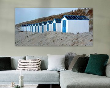 Strandhuisjes op Texel van Ronald Timmer