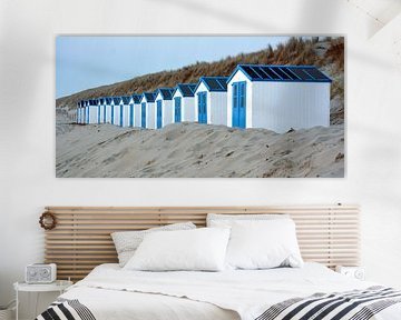 Strandhuisjes op Texel van Ronald Timmer