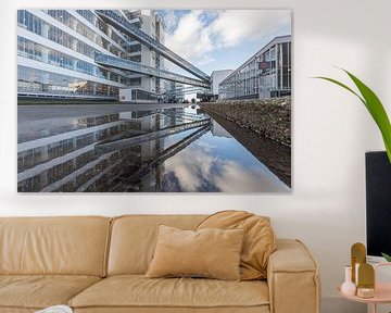 Van Nelle Fabrik in Rotterdam gespiegelt von MS Fotografie | Marc van der Stelt