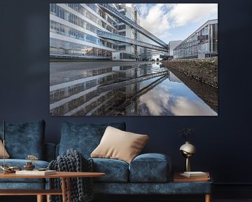 Van Nelle Fabriek in Rotterdam gespiegeld van MS Fotografie | Marc van der Stelt