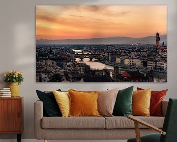 Florence Skyline van Mario Calma