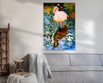 Rosa Flamingo  von Leopold Brix