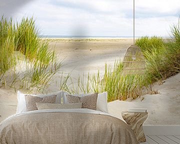 Dünengras in den Sanddünen am Strand der Insel Terschelling von Sjoerd van der Wal Fotografie