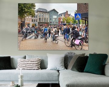 Radfahren in der Stadt Groningen