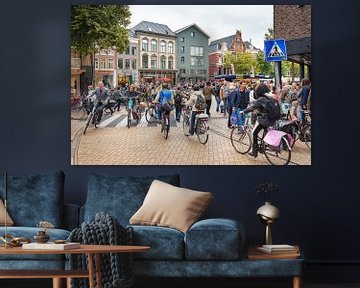 Radfahren in der Stadt Groningen