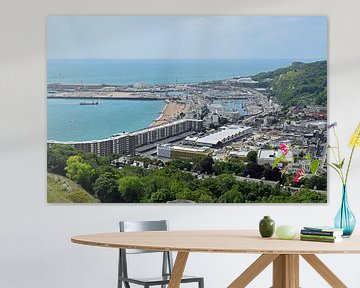 Uitzicht op de haven van Dover van Judith Cool