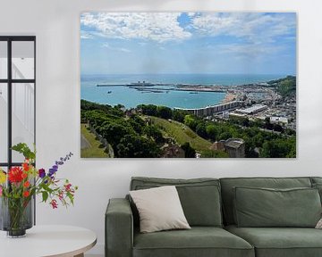 View of the Dover harbor from Dover Castle by Judith Cool