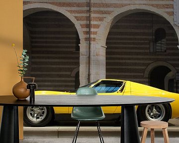 Lamborghini Miura SV Yellow oldtimer supercar by mirrorlessphotographer
