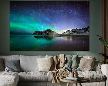 Aurora and Milky Way by Wim Denijs