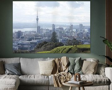 Auckland skyline van Inge Teunissen