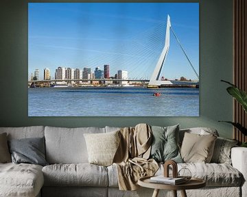 De skyline van Rotterdam van Petra Brouwer