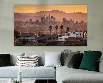 Lever de soleil sur Los Angeles sur Photo Wall Decoration