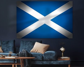 Schotse vlag Saltire van Schotland Saint Andrew's Cross van Mike Maes