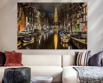 Amsterdam Groenburgwal met Zuiderkerk van Xlix Fotografie