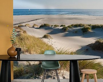 View on the Dutch Wadden Sea from Vlieland by Beschermingswerk voor aan uw muur