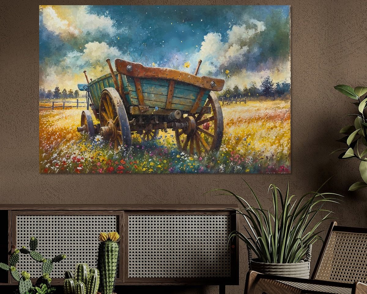 Example of the artwork in a room
