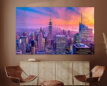 New York, Purple Skyline by Sascha Kilmer