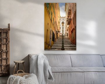 0007 Small straat in Bastia Corse by Peter de Jong