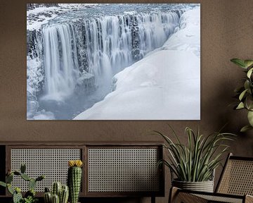 Frozen waterfall Dettífoss  by Andreas Jansen