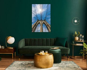 NEW YORK CITY Brooklyn Bridge in Detail  by Melanie Viola