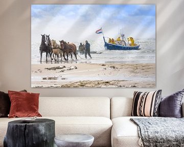 paardenreddingsboot Ameland by Marjan Noteboom