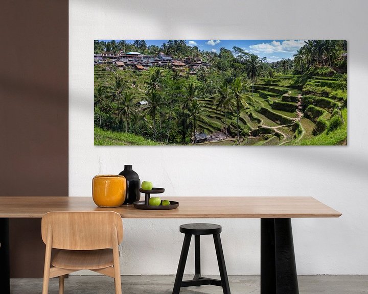 Sfeerimpressie: Rijst velden van Bali, Indonesie. van Martijn Bravenboer
