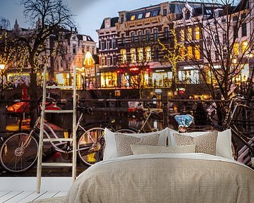 Cycling on Utrecht's Oudegracht by De Utrechtse Internet Courant (DUIC)