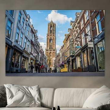 The Dom tower with the Zadelstraat in Utrecht by De Utrechtse Internet Courant (DUIC)