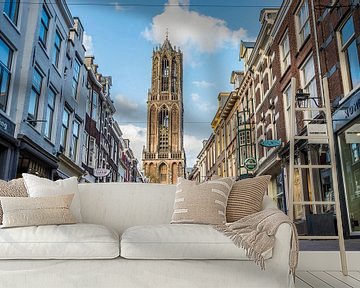 The Dom tower with the Zadelstraat in Utrecht by De Utrechtse Internet Courant (DUIC)