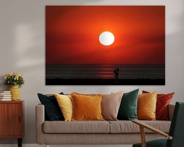 Zonsondergang Afsluitdijk von Wouter Glashouwer