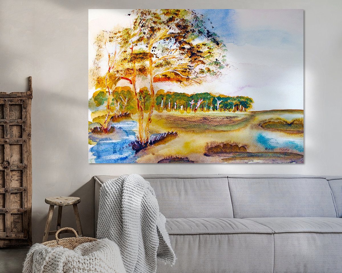 Example of the artwork in a room