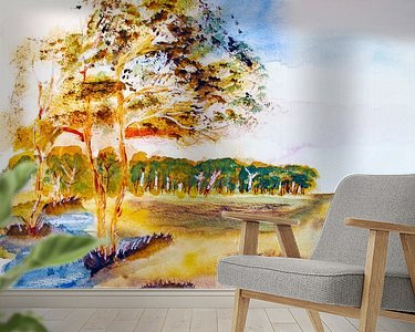 Example of the artwork in a room