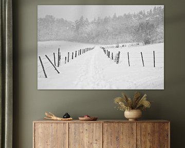 Chemin forestier d'hiver sur Tess Smethurst-Oostvogel