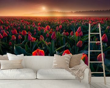 Rote Tulpen von Albert Dros